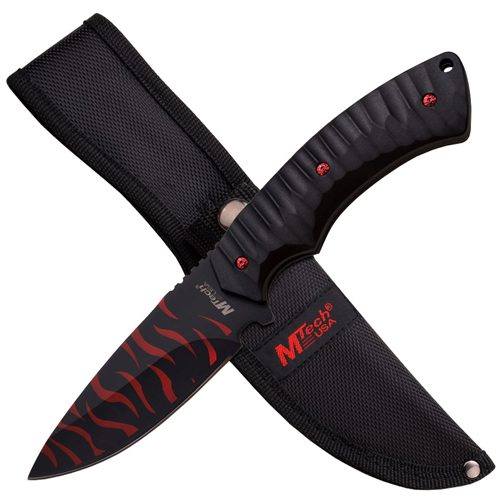 MTech USA Camo Coating Fixed Blade Knife