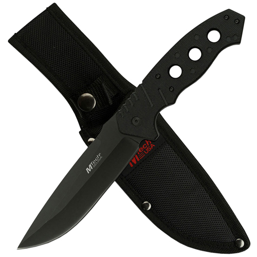 MTech USA 20-81BK Drop-Point Blade Fixed Knife