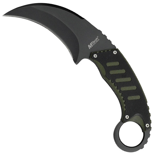 Master Cutlery MTech USA MT-665BG Neck Knife 7.5 Inch Overall - Black & Green