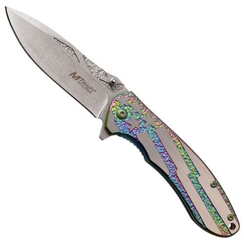 MTech USA Tinite Coated Stainless Steel Handle Folding Knife