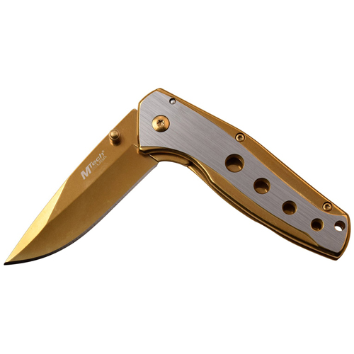 MTech USA Tinite Coated & Satin Handle Folding Knife