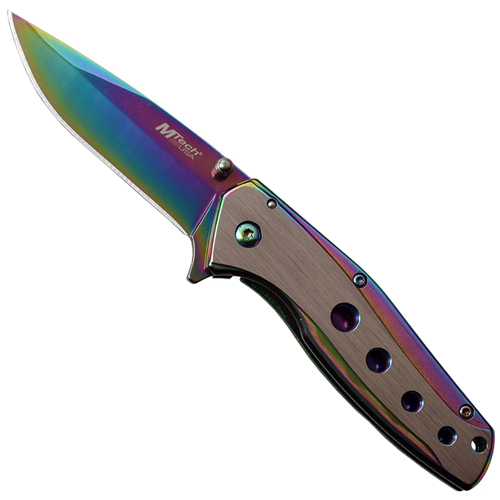 MTech USA Tinite Coated & Satin Handle Folding Knife
