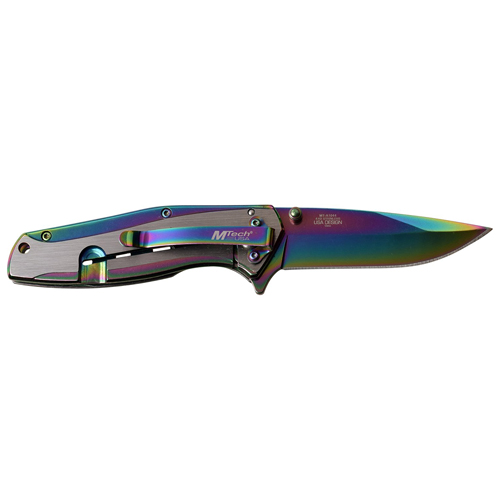 MTech USA Tinite Coated & Satin Handle Folding Knife
