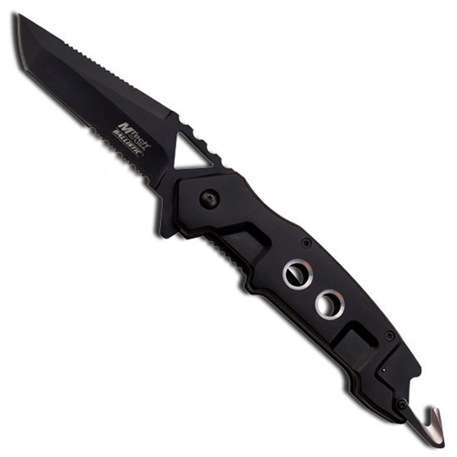 MTech USA Aluminum Handle Folding Knife - Black