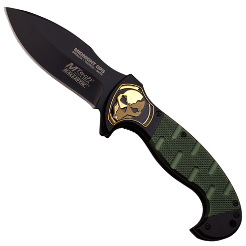 MTech USA Aluminum Skull Bolster Ballistic Folding Knife