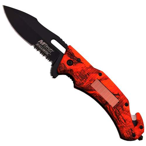 MTech USA 4.75 Inch Closed Partially Serrated Folding Knife