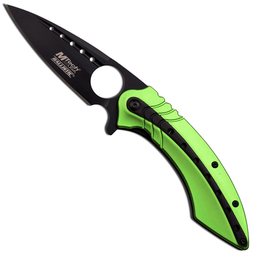 MTech USA Dual Tone Stainless Blade Anodized Handle Folding Knife
