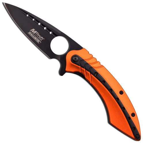 MTech USA Dual Tone Stainless Blade Anodized Handle Folding Knife