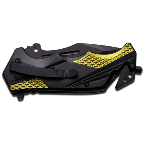 Mtech USA Folding Knife - Black-Green Handle