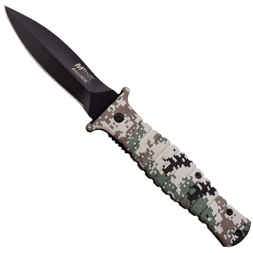 MTech USA 4.5 Inch Closed Black Finished Blade Folding Knife