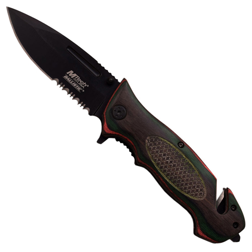 MTech USA Ballistic Escape A919 Pakkawood Handle Folding Knife