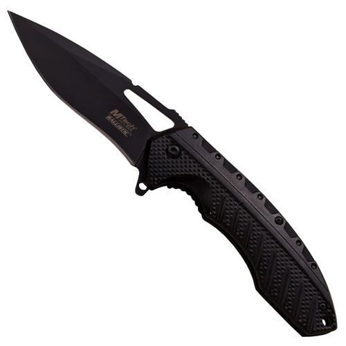 MTech USA Drop Point Folding Blade Knife - Black