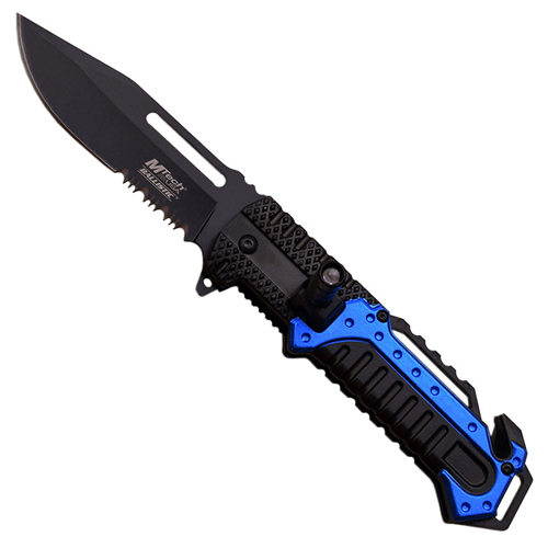 MTech USA A933 Half-Serrated Edge Folding Blade Knife