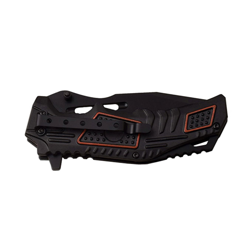 MT-A952 Black 2.8mm Blade 2 Tone Handle Folding Knife