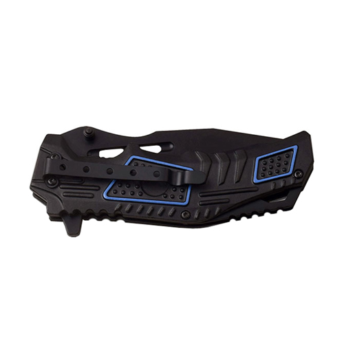 MT-A952 Black 2.8mm Blade 2 Tone Handle Folding Knife