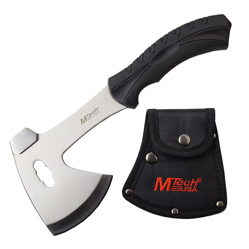 MTech USA Injection Molded Rubber Handle Axe w/ Nylon Sheath