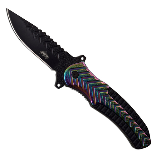 Master USA MU-A055 Black Coated Blade Manual Knife