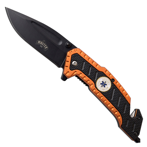 Master USA MU-A056 Glass Breaker Spring Assisted Folding Knife