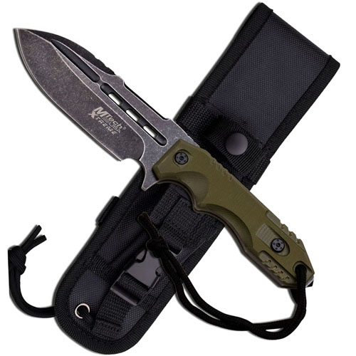 Mtech Xtreme Fixed Blade Knife - Army Green Handle