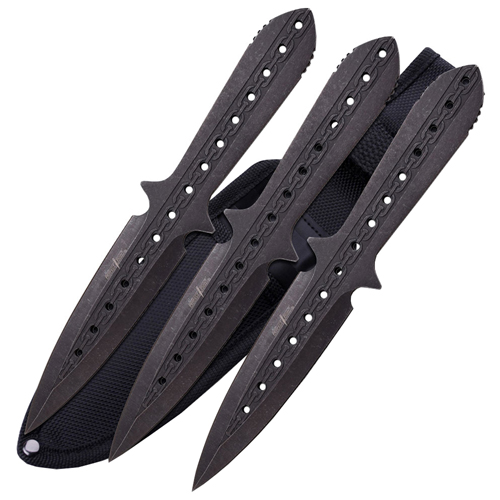 Perfect Point  Electroplated Blade 9 Inch Thrower 3 Piece Set 