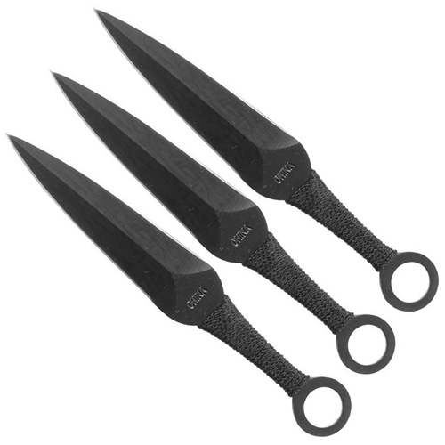 Perfect Point Cord Wrapped Handle 3 Pieces Throwing Knife Set
