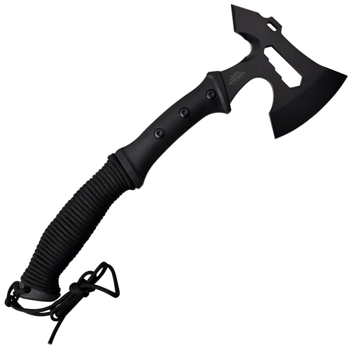 Survivor AXE001BK Nylon Fiber 500 Paracord Wrap Handle Axe