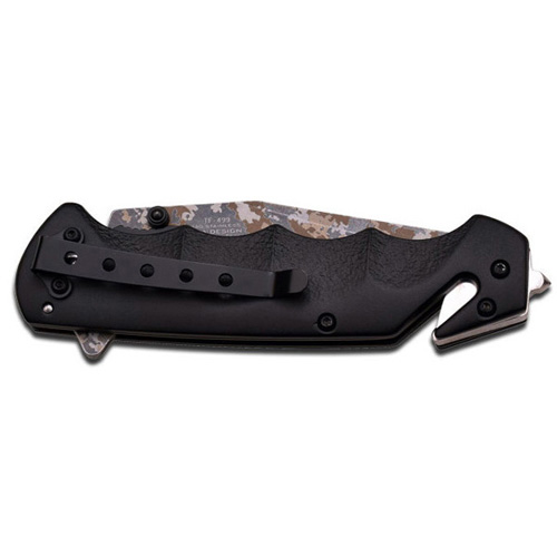 MTech USA 3mm Blade Black Handle Folding Knife