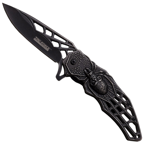 Tac-Force Stamped Spider Web Handle Folding Knife