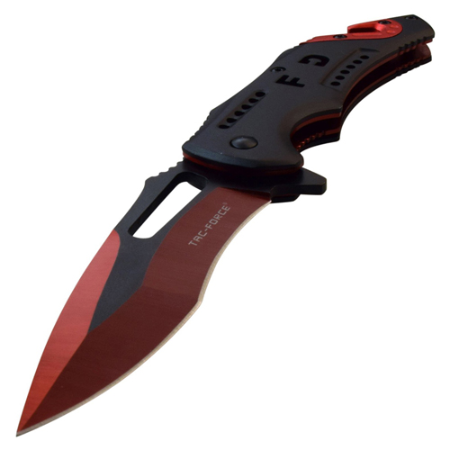 Tac Force 976FD Black/Electro Plating Two Tone Blade Folding Knife
