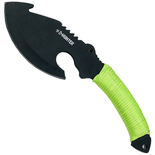 Z Hunter ZB-038BK Green Cord Wrapped Handle Axe - 11 Inch