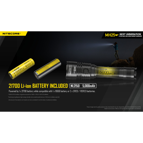 Nitecore MH25 V2 Flashlight - 1300 lumens