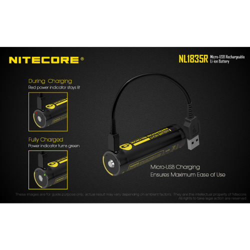 Nitecore Rechargeable 3500mAh Battery