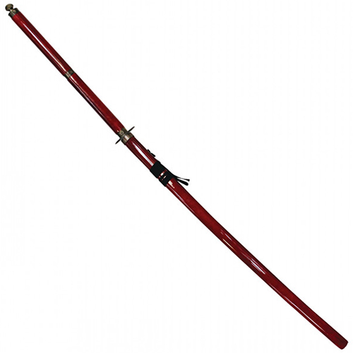 Red Serrated Steel Blade Katana