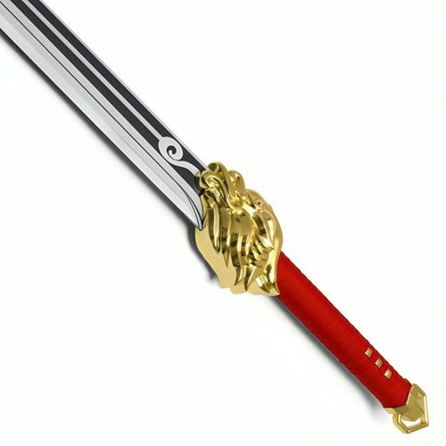 37.5-Inch Two-tone Lion Sword - Red w/ Gold Lion Guard