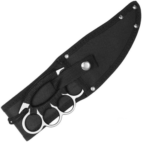 Stand out with the striking red Neptune Trench Knife. Equipped with knuckle guard and sheath for tactical readiness. Elevate your gear collection now!