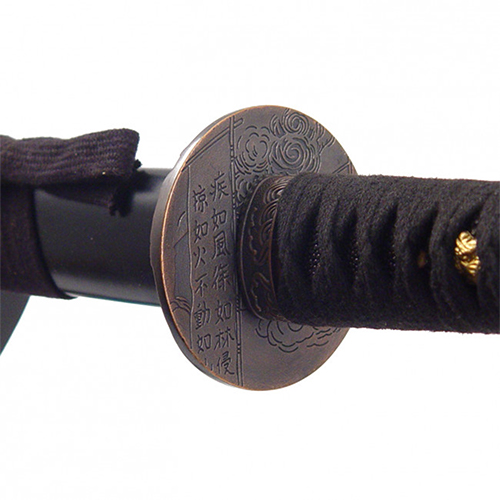 Wrapped Handle Katana - Black Saya