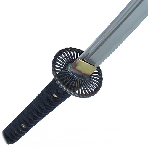 Wrapped Handle Katana - Black Saya