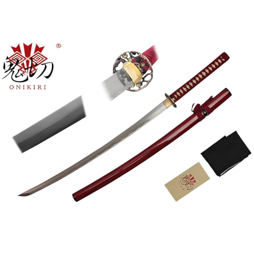 Damascus Steel Blade Katana w/ Saya