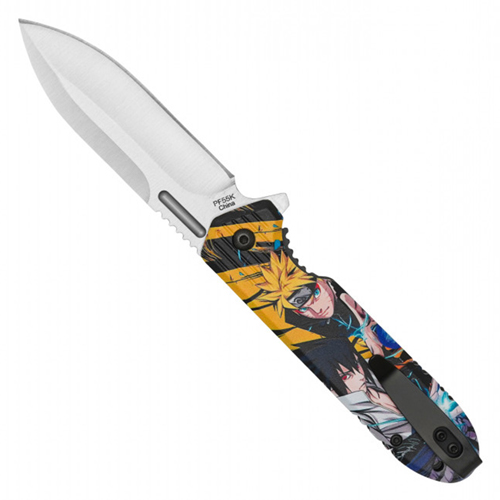 Spider Hero Stonewashed Steel Blade - Red Spider Hero Print Handle