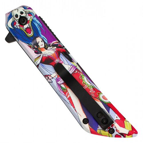 Serpent Empress Black Print Steel Blade - Serpent Empress Print Handle