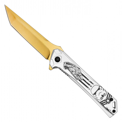 Gold Trooper Tanto Folding Knife