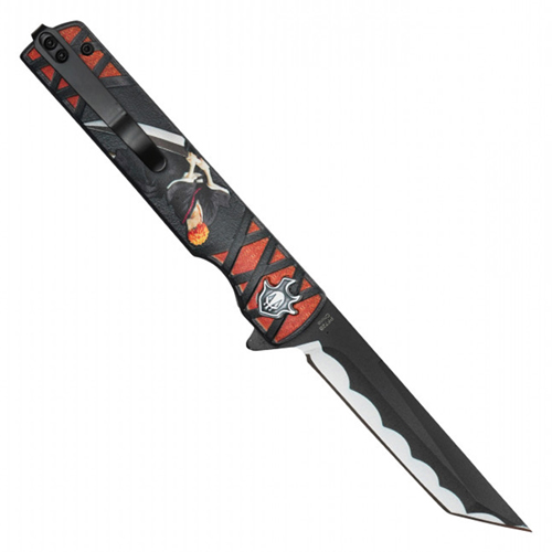 Reaper  2-Tone Print Steel Tanto Blade - Frost Captain 3D Handle