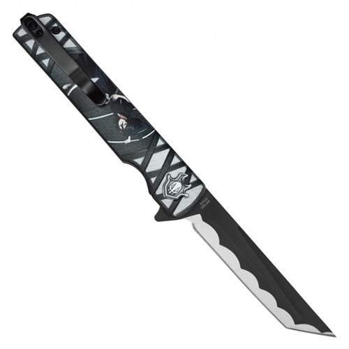 Reaper  2-Tone Print Steel Tanto Blade - Frost Captain 3D Handle