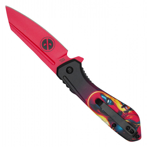 Menace 2-Tone Graphic Steel Blade - Red Menace Graphic Handle