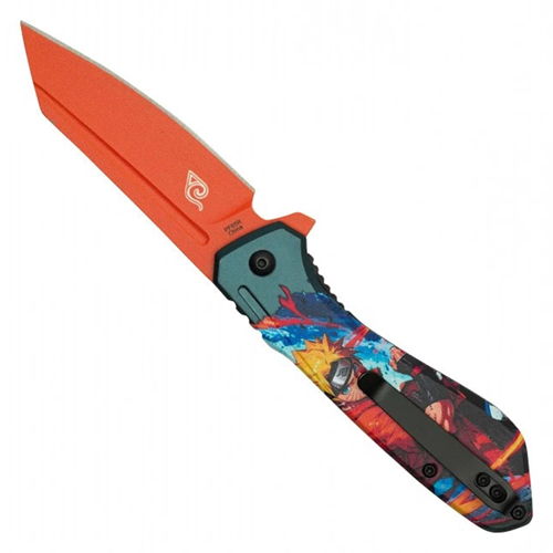 Menace 2-Tone Graphic Steel Blade - Red Menace Graphic Handle