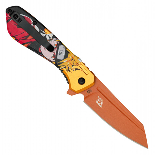 Menace 2-Tone Graphic Steel Blade - Red Menace Graphic Handle