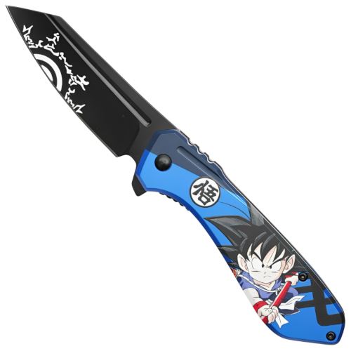 7.75'' Blue Son Goku Folding Knife