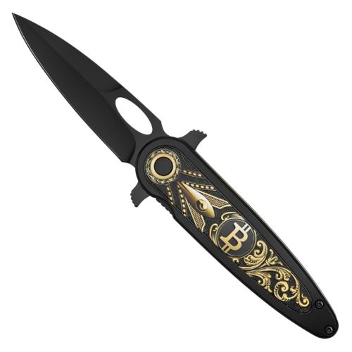8.25'' Bitcoin Folding Knife