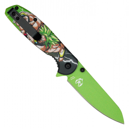 Green Legend Green Print Steel Blade -  Green Legend Print Handle