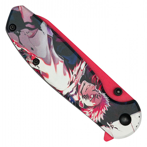 Hero Class Orange Print Steel Blade - Blue Hero Class Print Handle